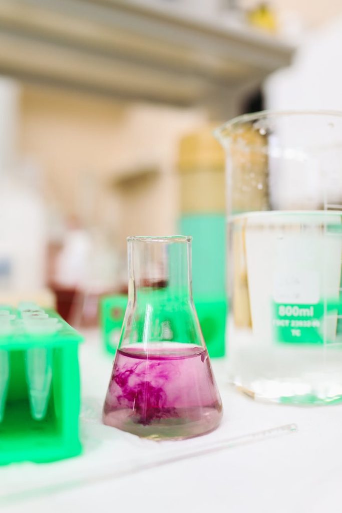 chemicals in laboratory
